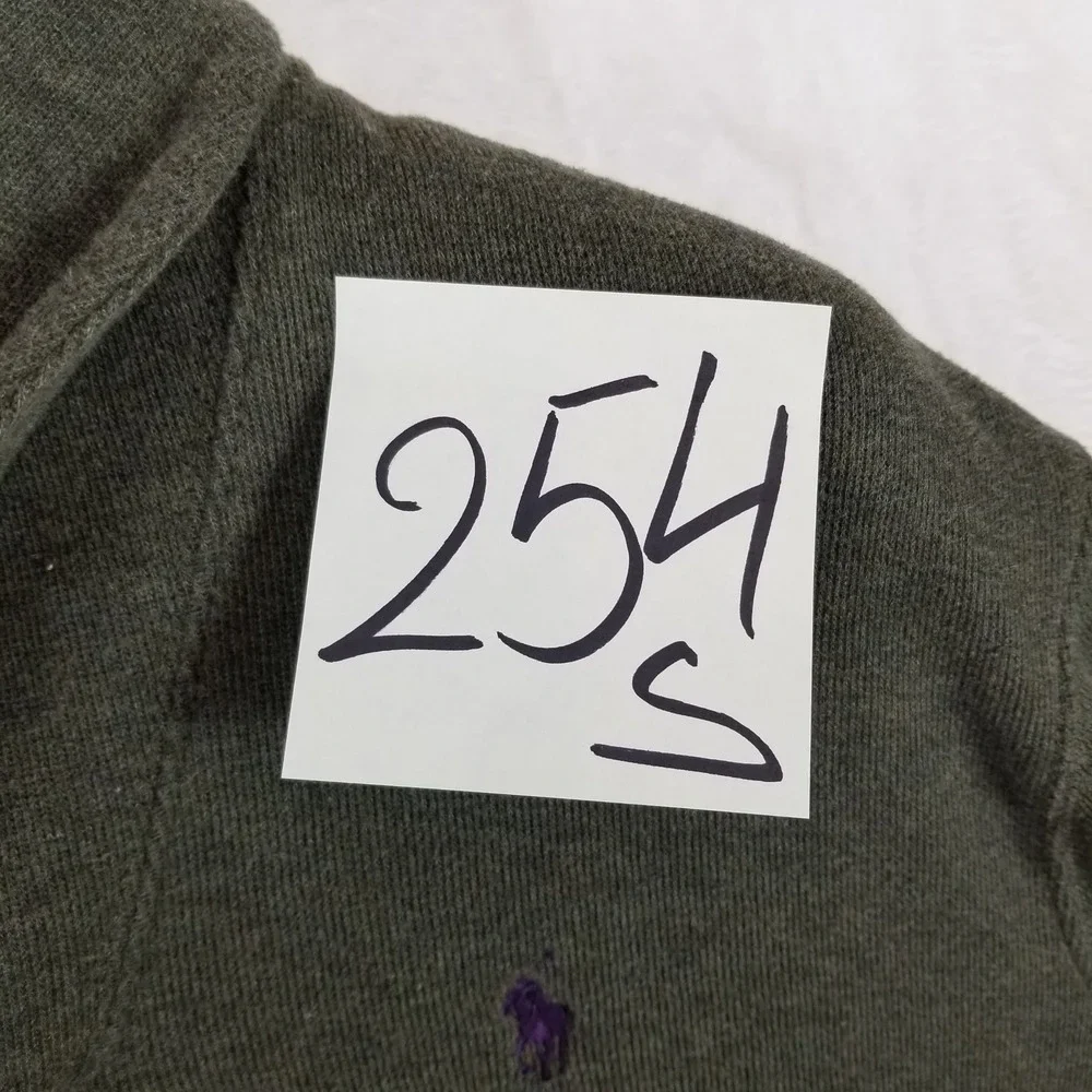 Polo Ralph‎ Lauren Shawl Collar Pullover Mens XL Olive Green Estate Rib Cotton